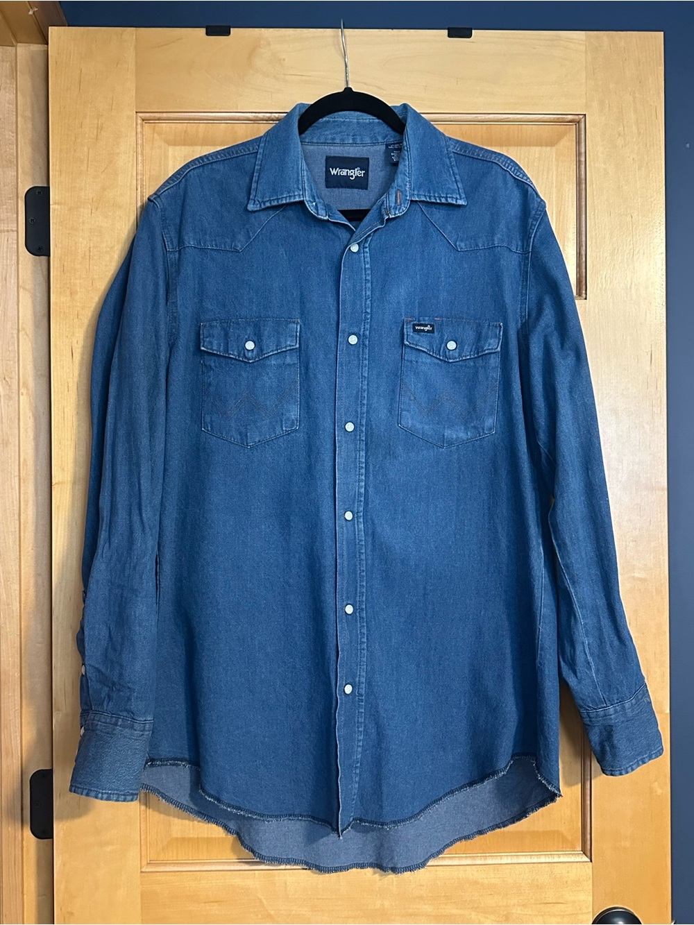 Vintage Wrangler Denim pearl snap Shirt